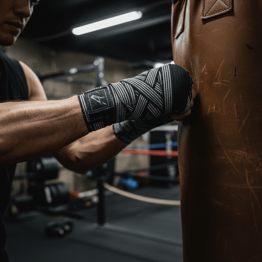 Focus mitt drills with a trainer